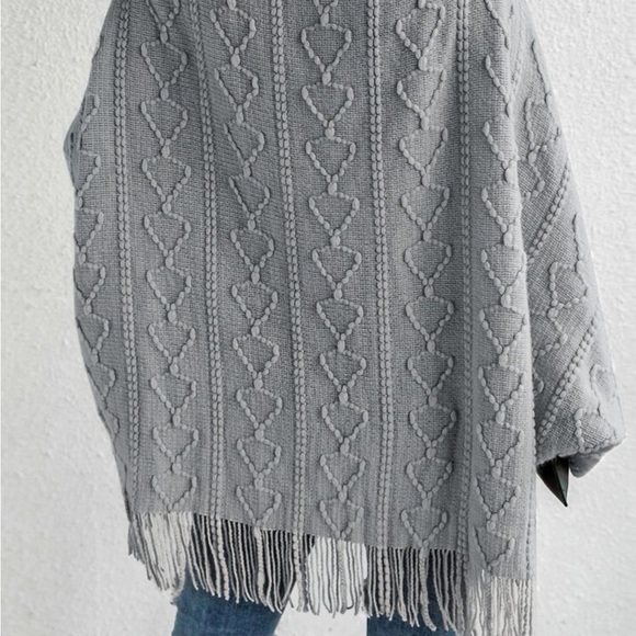 ππHost Pick ππ SHEIN grey fuzzy open cardigan - Picture 3 of 4